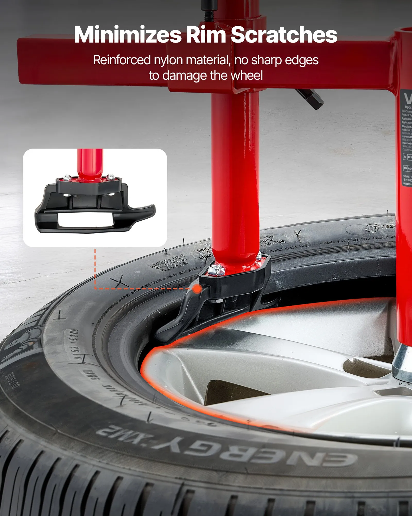 VEVOR Manual Tire Changer Duck Head Kit with Silver Cone, Fit for 16"-21" Wheels,  for Most Cars, SUVs,-$35