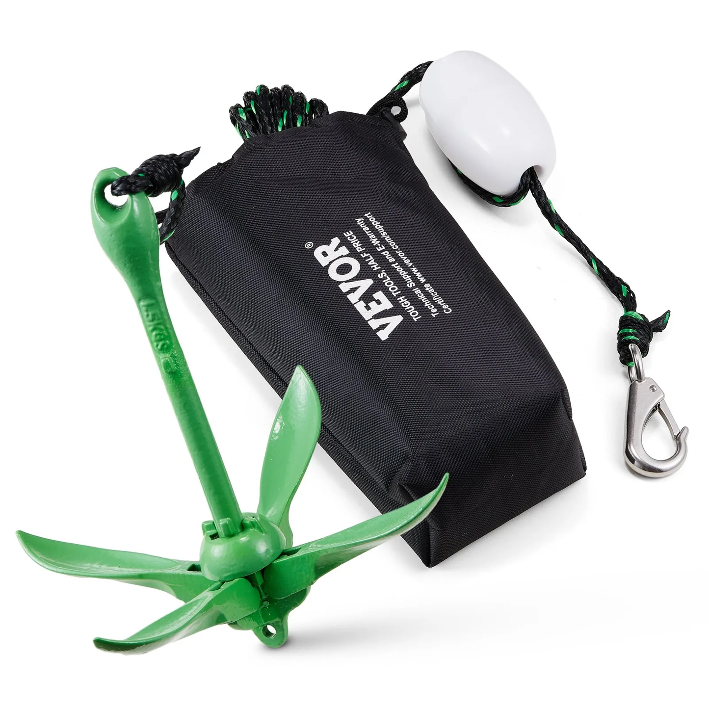 VEVOR Kayak Anchor Kit, 3.5 lb Paddle Board Anchor Kit with 26.2 ft/8 m Rope and Buoy,-$20