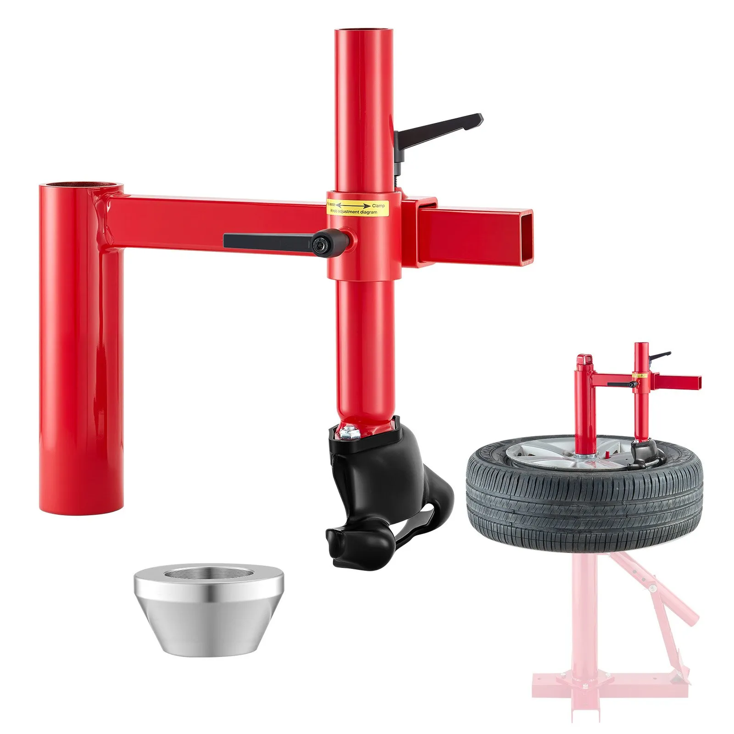 VEVOR Manual Tire Changer Duck Head Kit with Silver Cone, Fit for 16"-21" Wheels,  for Most Cars, SUVs,-$35