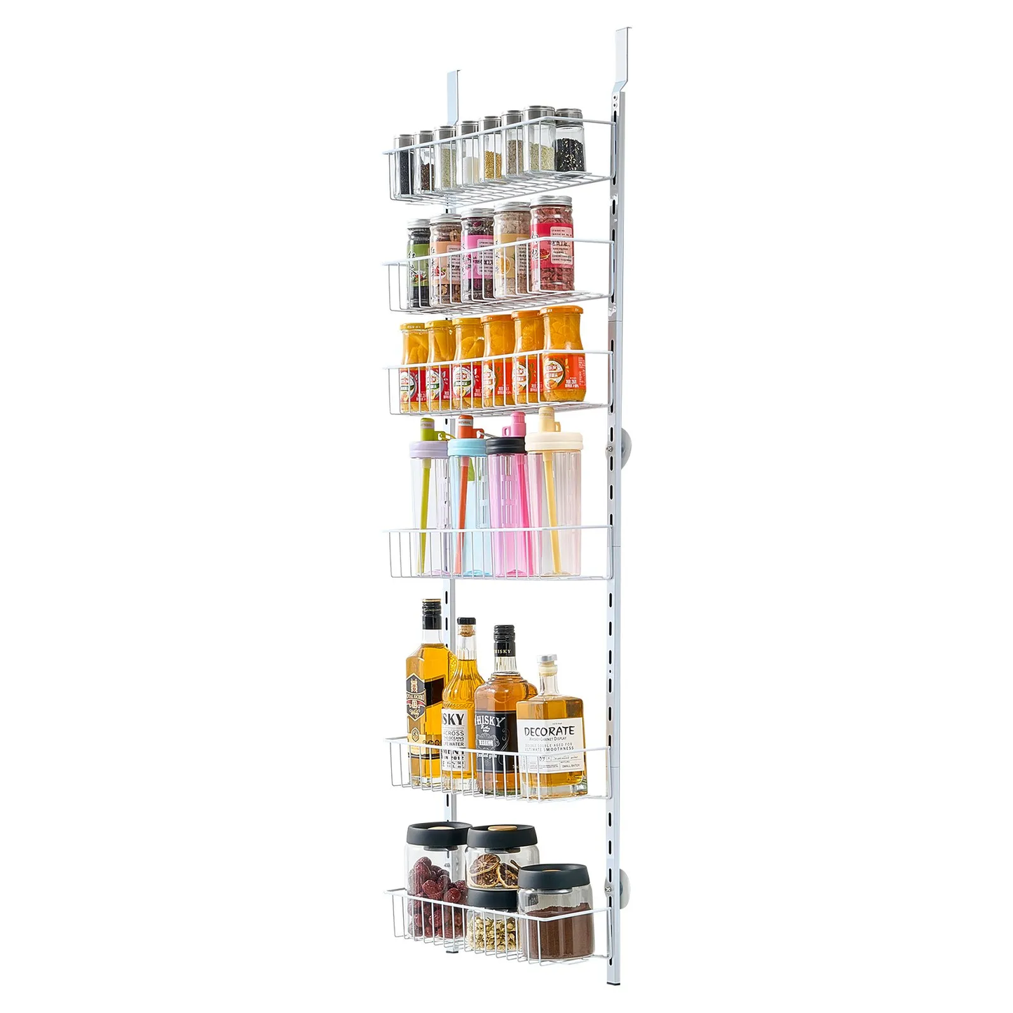VEVOR Over the Door Pantry Organizer, 6-Tier Pantry Organization and Storage,HeHanging Spice Rack,-$25