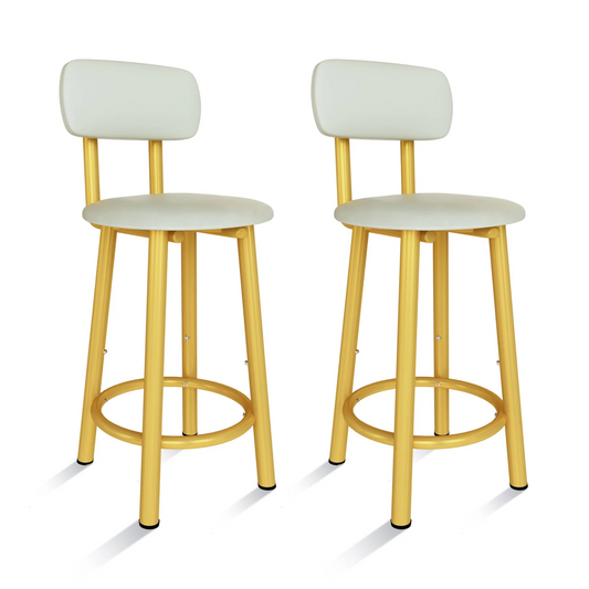 Brand New ounter Height Bar Stools Set of 2，Made with a metal frame