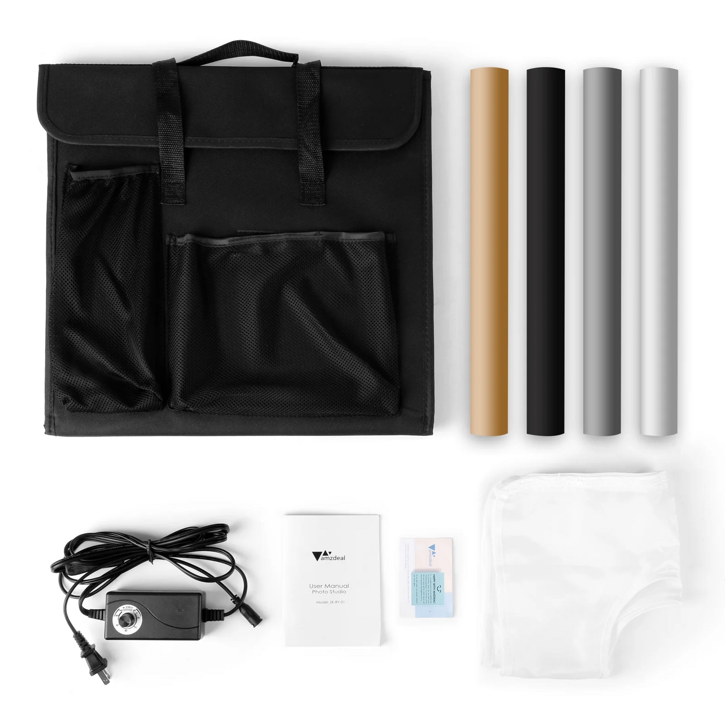 BNIB-Amzdeal Photo Studio Portable Light Box Adjustable Light Tent 3000K-6000K,16"x16"-$40