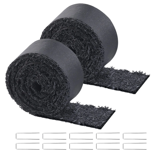 VEVOR Rubber Mulch for Landscaping, 2 Rolls Recycled Rubber Mulch Mat 120 x 4.5 in, -$25
