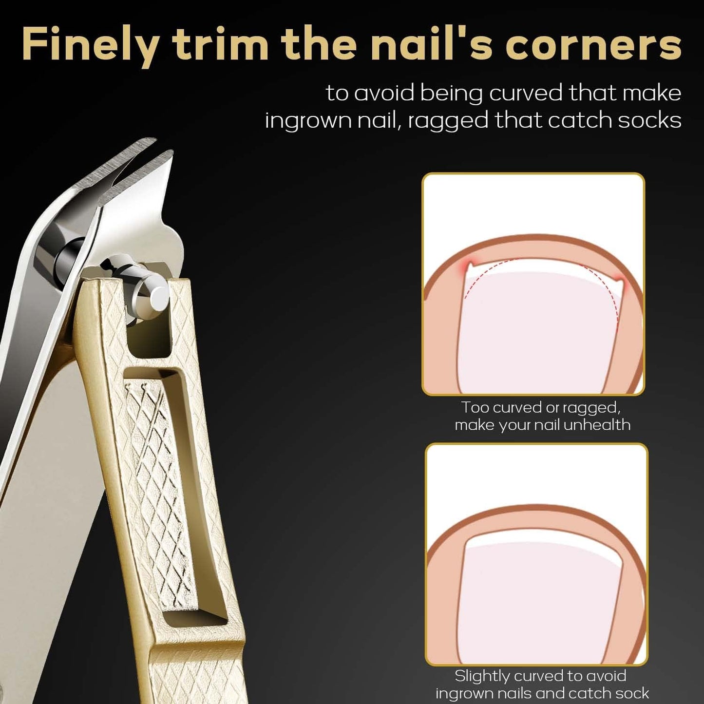 BNIB-Toenail Clippers for Thick Nails, Upgraded Toe Nail Cutter, Professional Finger Nail Clipper,