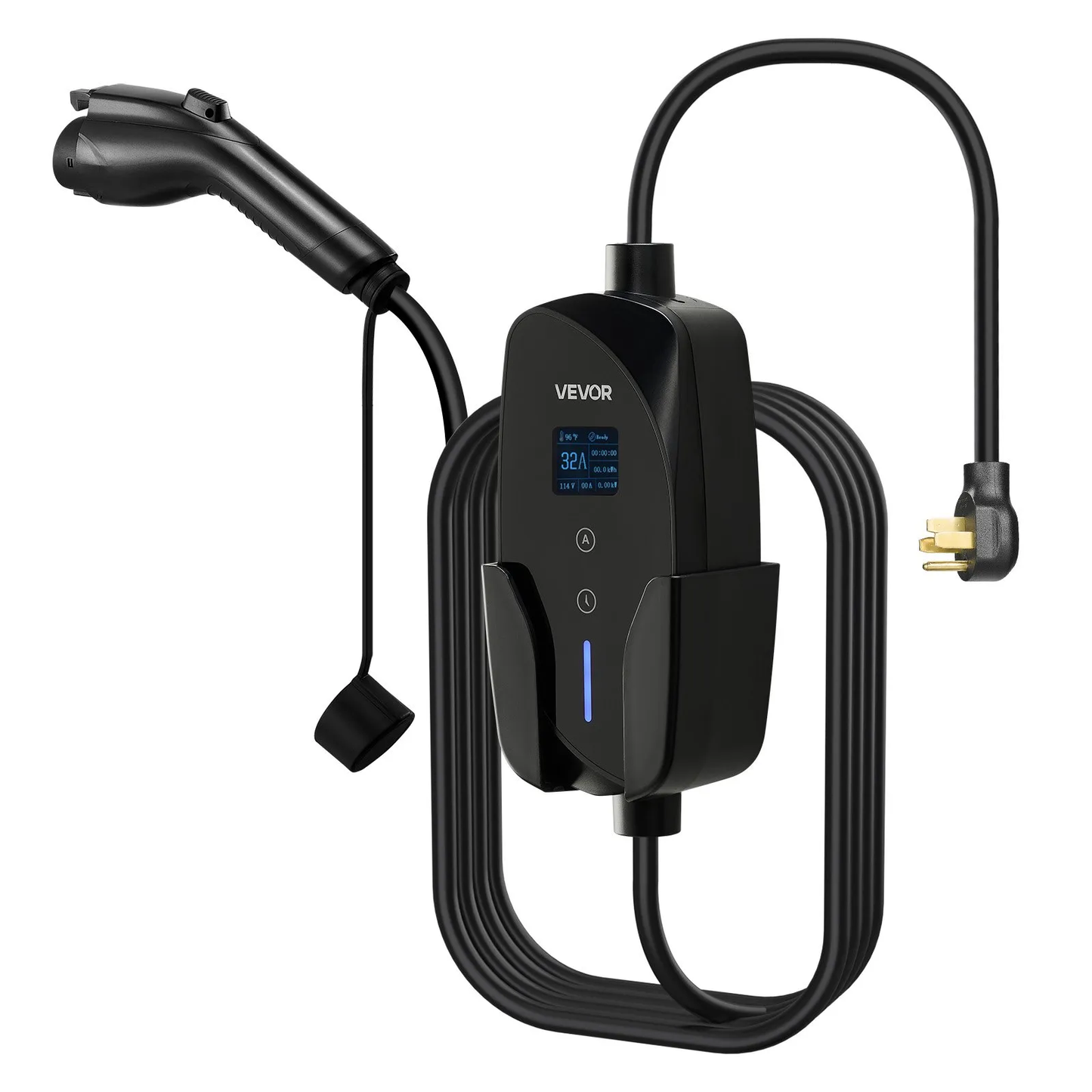 VEVOR Level 2 EV Charger, 32 Amp Adjustable Current, 240V Electric Vehicle Portable,-$110