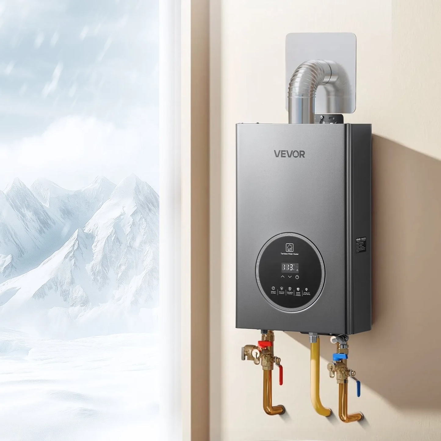 VEVOR Propane Tankless Water Heater, 4.3Gal Indoor 100000 BTU Instant Hot Water Heater,-$150