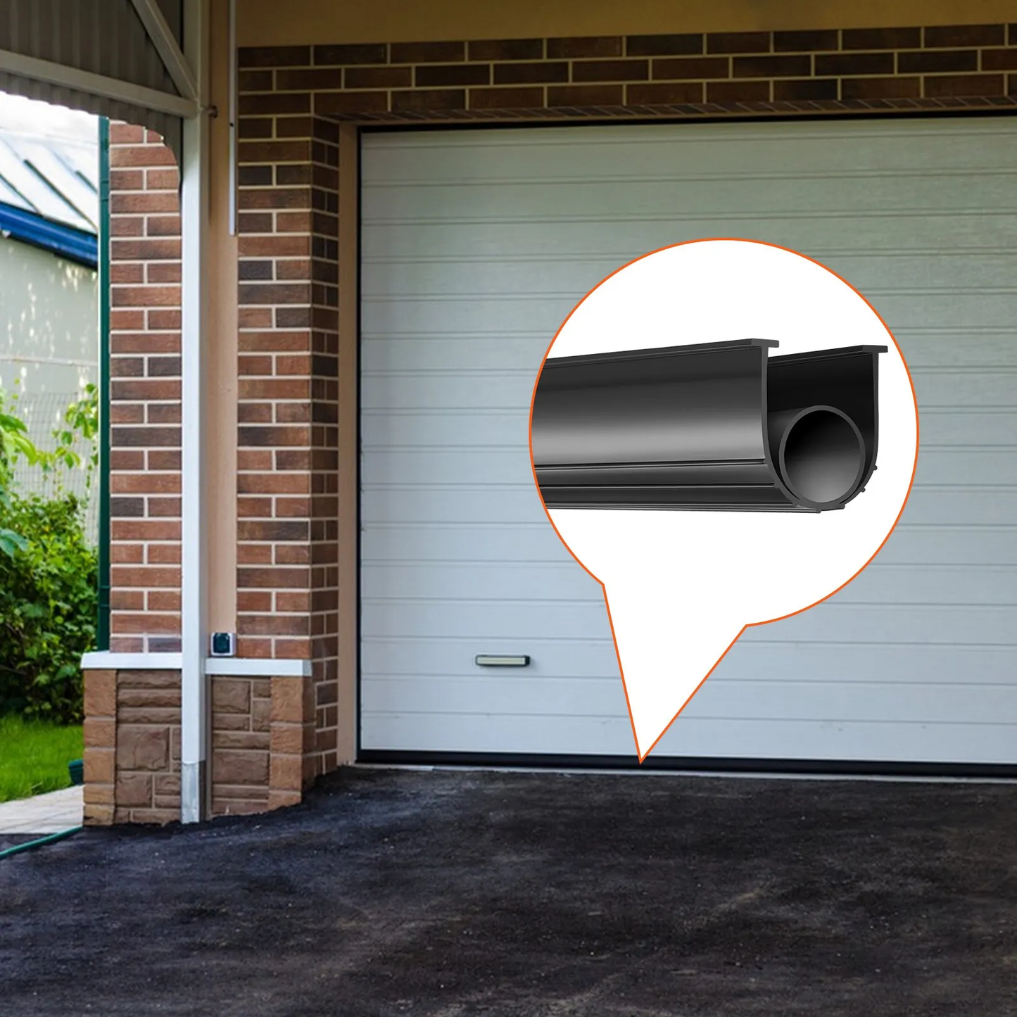 VEVOR Garage Door Seals Bottom Rubber, U Shape +O Ring Combination Garage Door Bottom Weather Seal,-$18