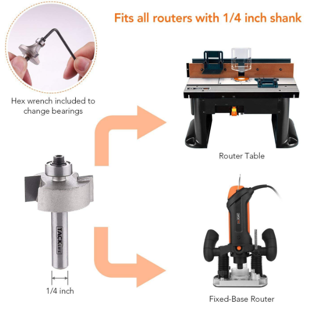 Brand New 16 Piece Router Bit Set, 1/4-Inch Shank,Fits Edging, Trimming, in All Woodworking Projects