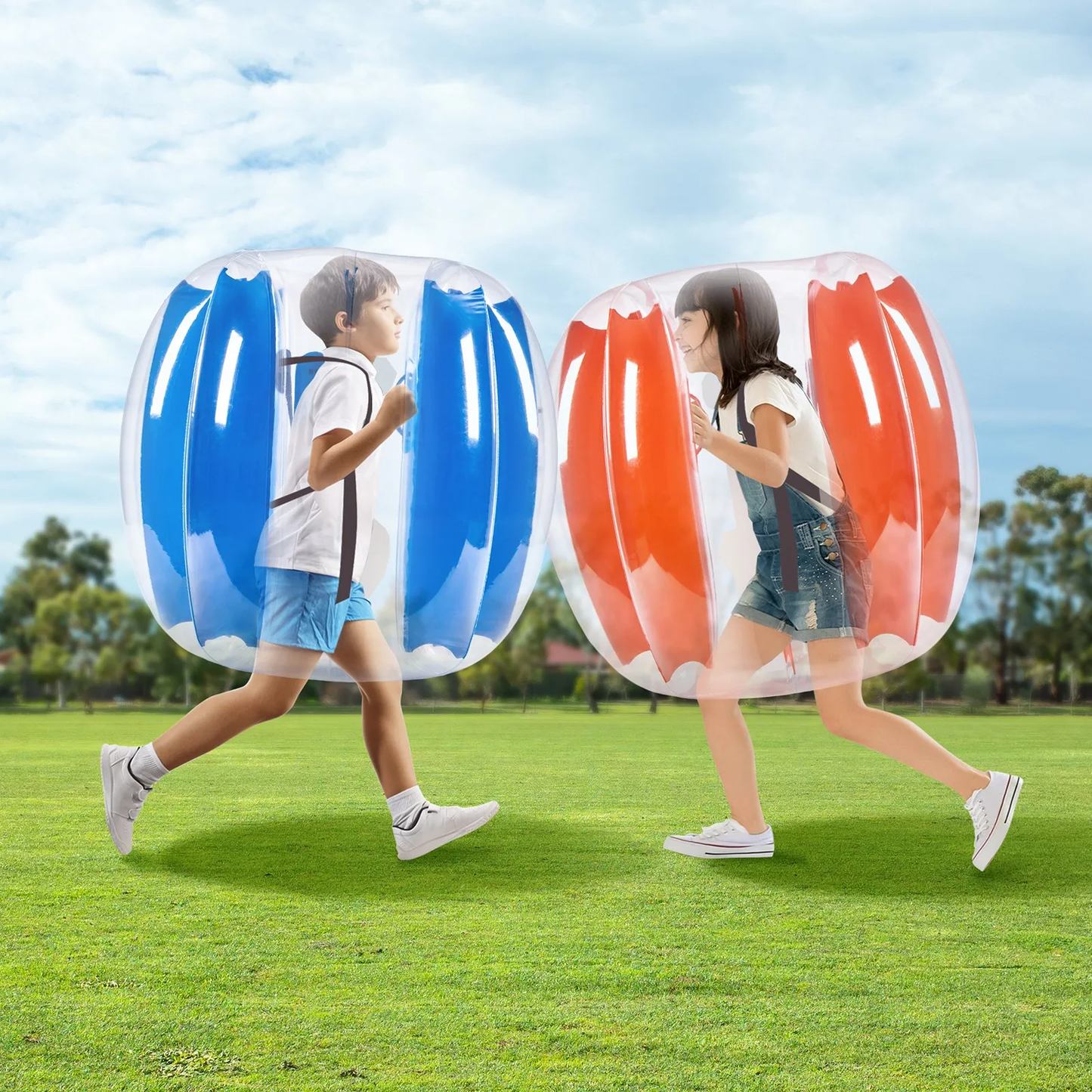 VEVOR Inflatable Bumper Balls 2-Pack , 3FT/0.9M Body Sumo Zorb Balls for Kids & Teens,-$45