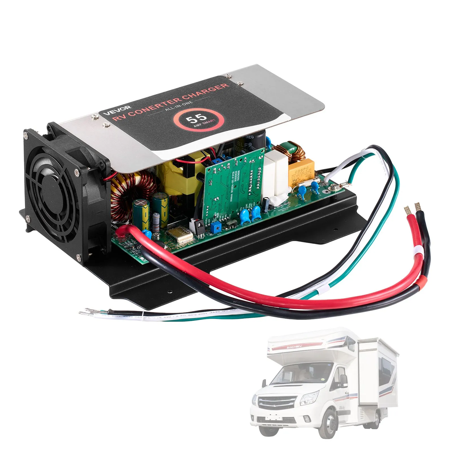 VEVOR WF-8955-AD-MBA RV Power Converter, 55 Amp, DC Main Board Assembly Replacement,-$60
