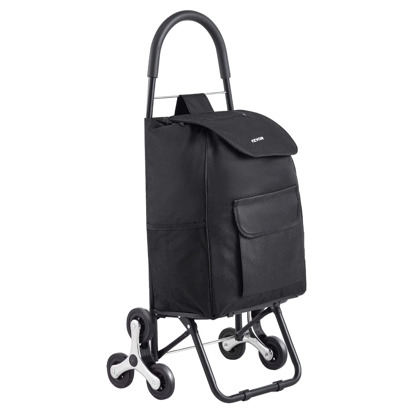 VEVOR Stair Climber Trolley Dolly, 36L Folding Shopping Cart,-$35