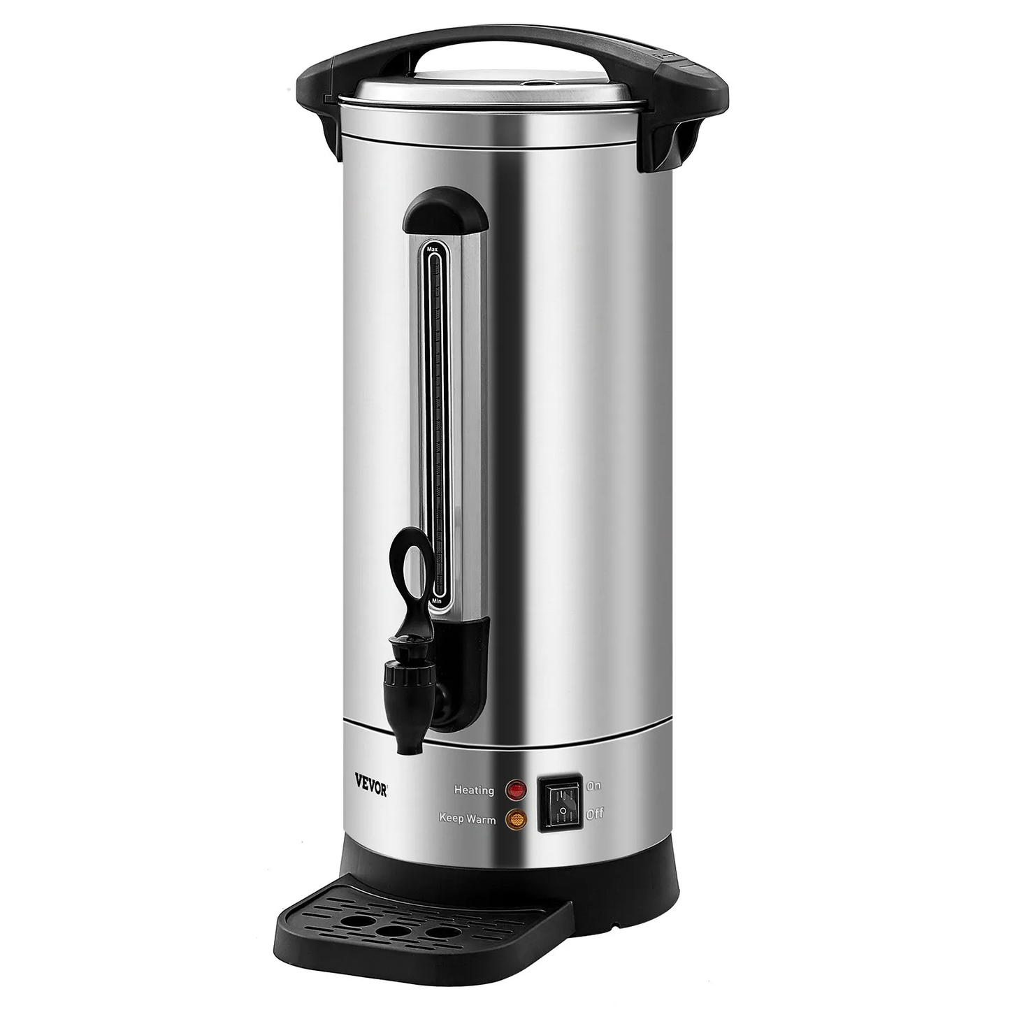 VEVOR Commercial Coffee Urn, 110 Cups Stainless Steel Large Coffee Dispenser, 1500W 110V Electric Coffee,-$100
