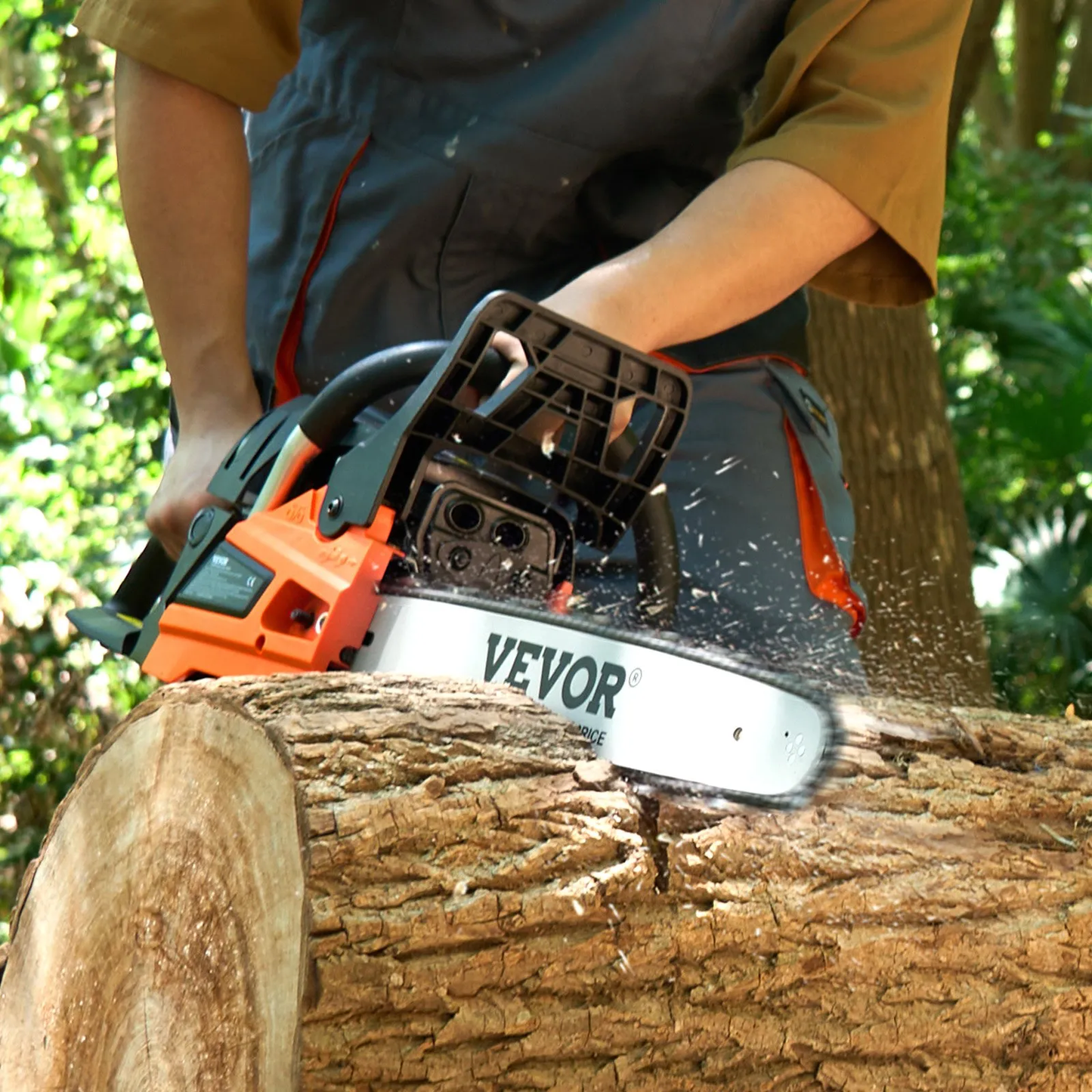 VEVOR Gas Chainsaw, 52CC 18" 2.55HP, Gasoline Powered Chain Saw, Handheld Cordless Petrol Chainsaws,-$100