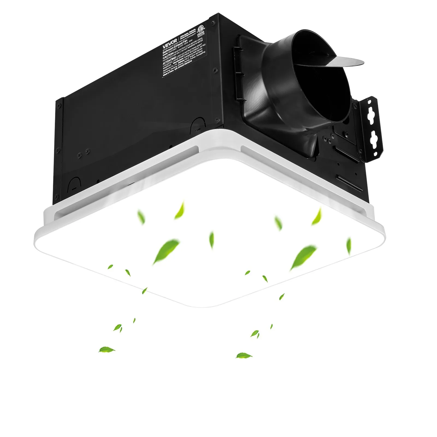 VEVOR Bathroom Exhaust Fan with LED Light, 80 CFM 4000K Bathroom Vent, 1.5 Sones Low-Noise,-$50