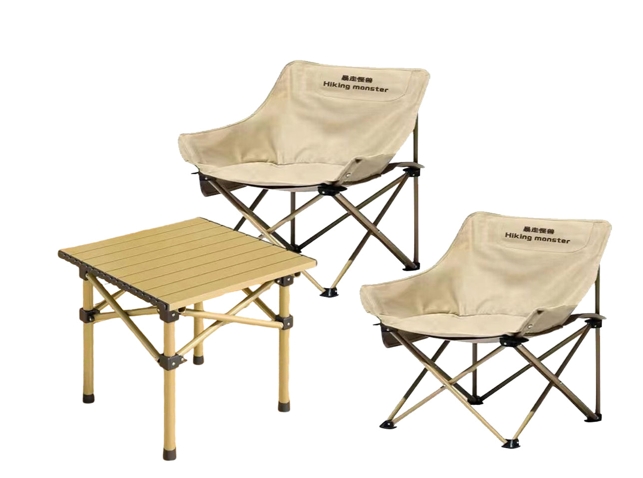 BNIB-Outdoor Folding Table and Chairs, Convenient Picnic and Camping Set, 1 Table + 2 Chairs - $130/Set