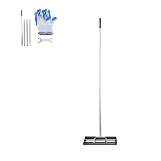 VEVOR Lawn Leveling Rake, Lawn Leveler with 78 in Handle, 17x10 in Ground Plate, Rust-Resistant,-$25