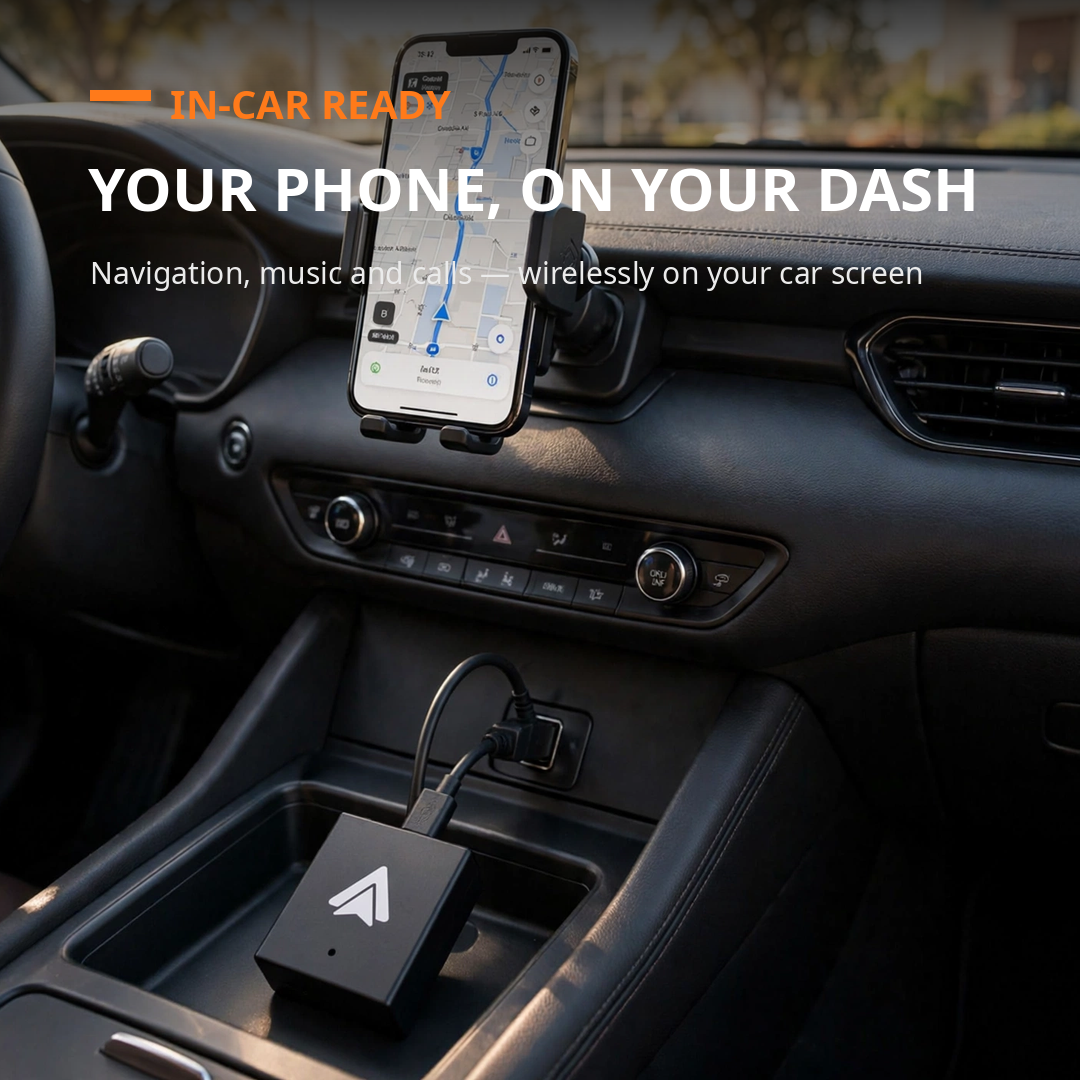 BNIB-Wireless Car Auto Adapter, USB C Plug Play Dongle, Auto Connect, Compatible with iOS 11+ Cars,,-$30