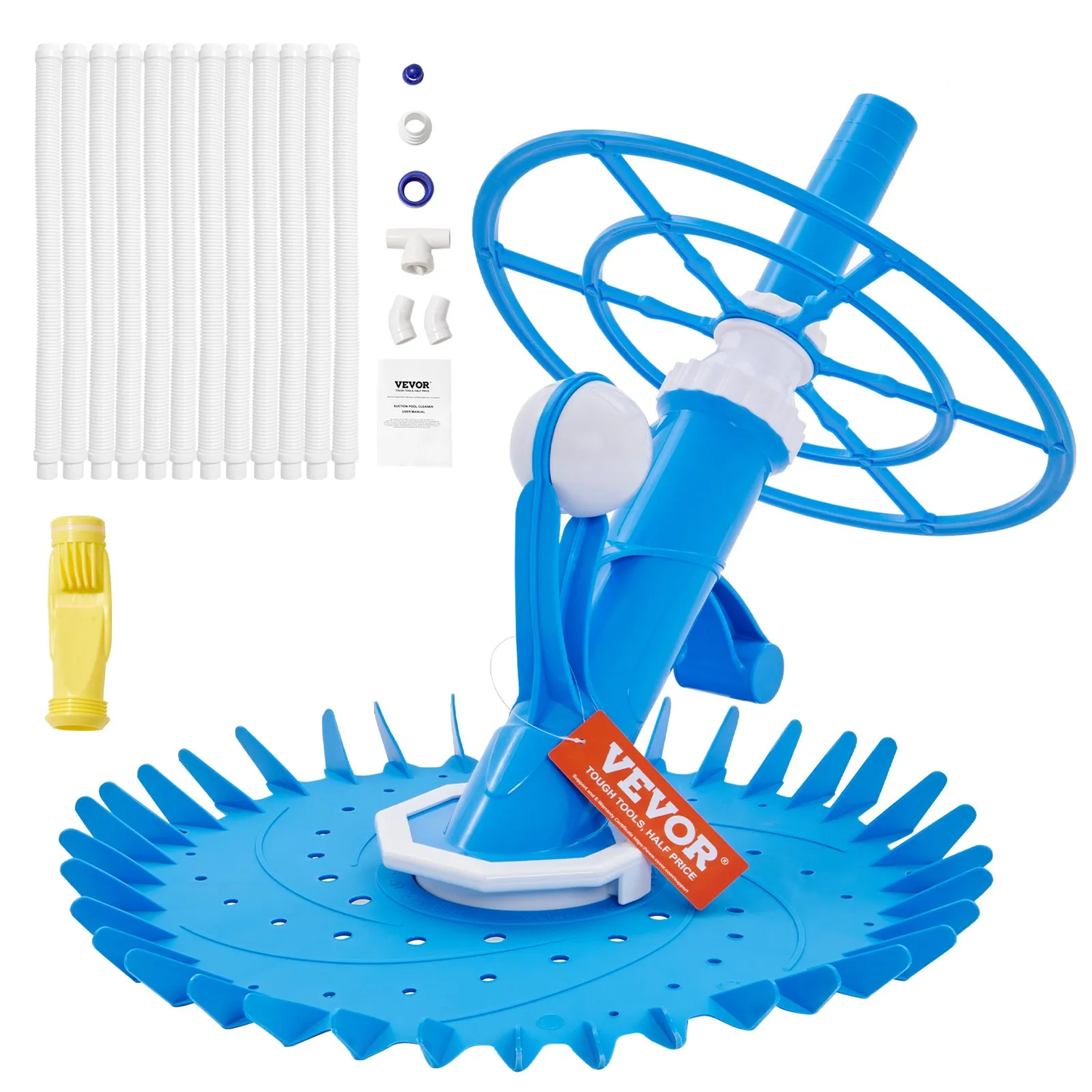 VEVOR Automatic Suction Pool Cleaner, Low Noise Pool Vacuum Cleaner with Extra Diaphragm,-$75