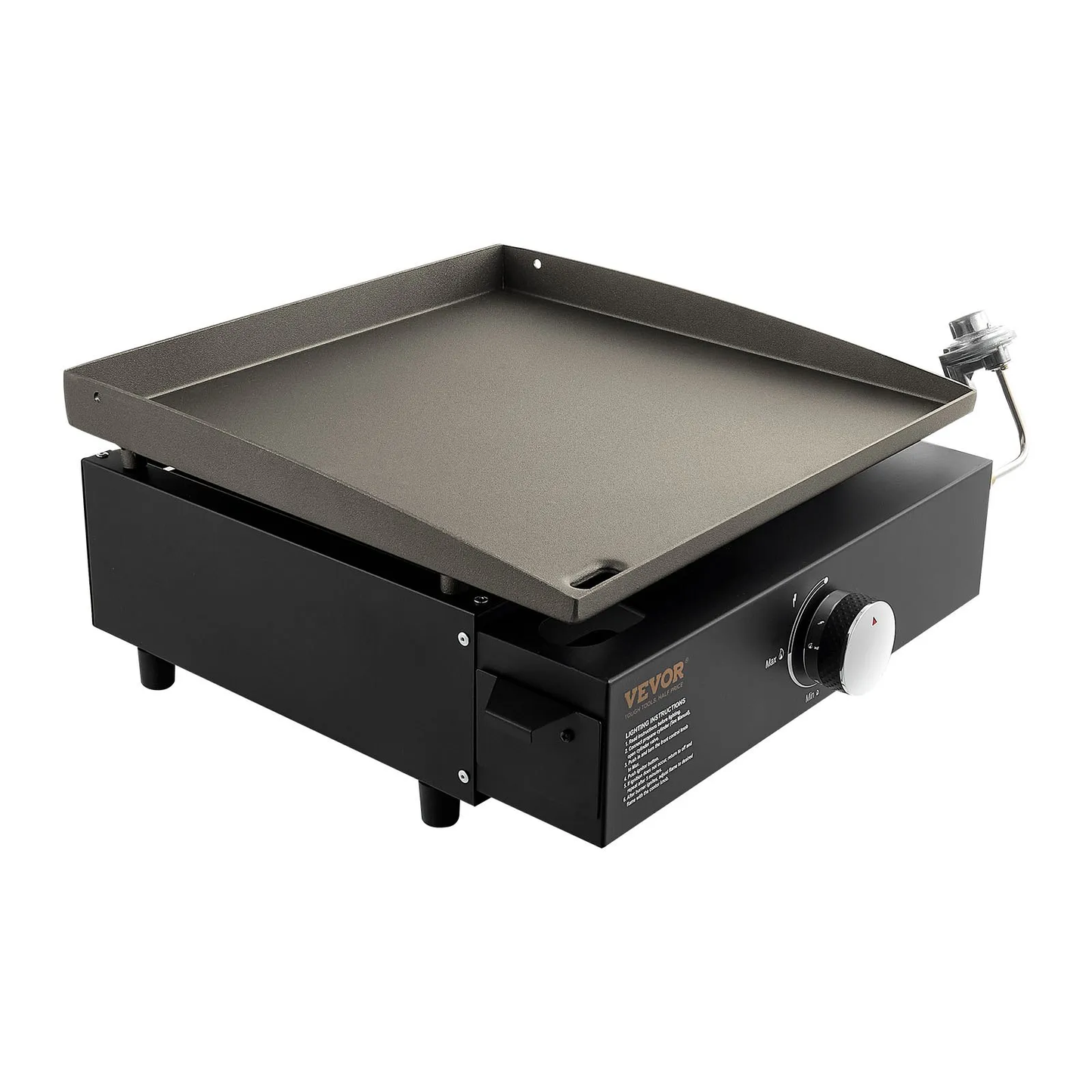 VEVOR Commercial Griddle, 16.9" Heavy Duty Manual Flat Top Griddle, Countertop Gas Grill,-$80