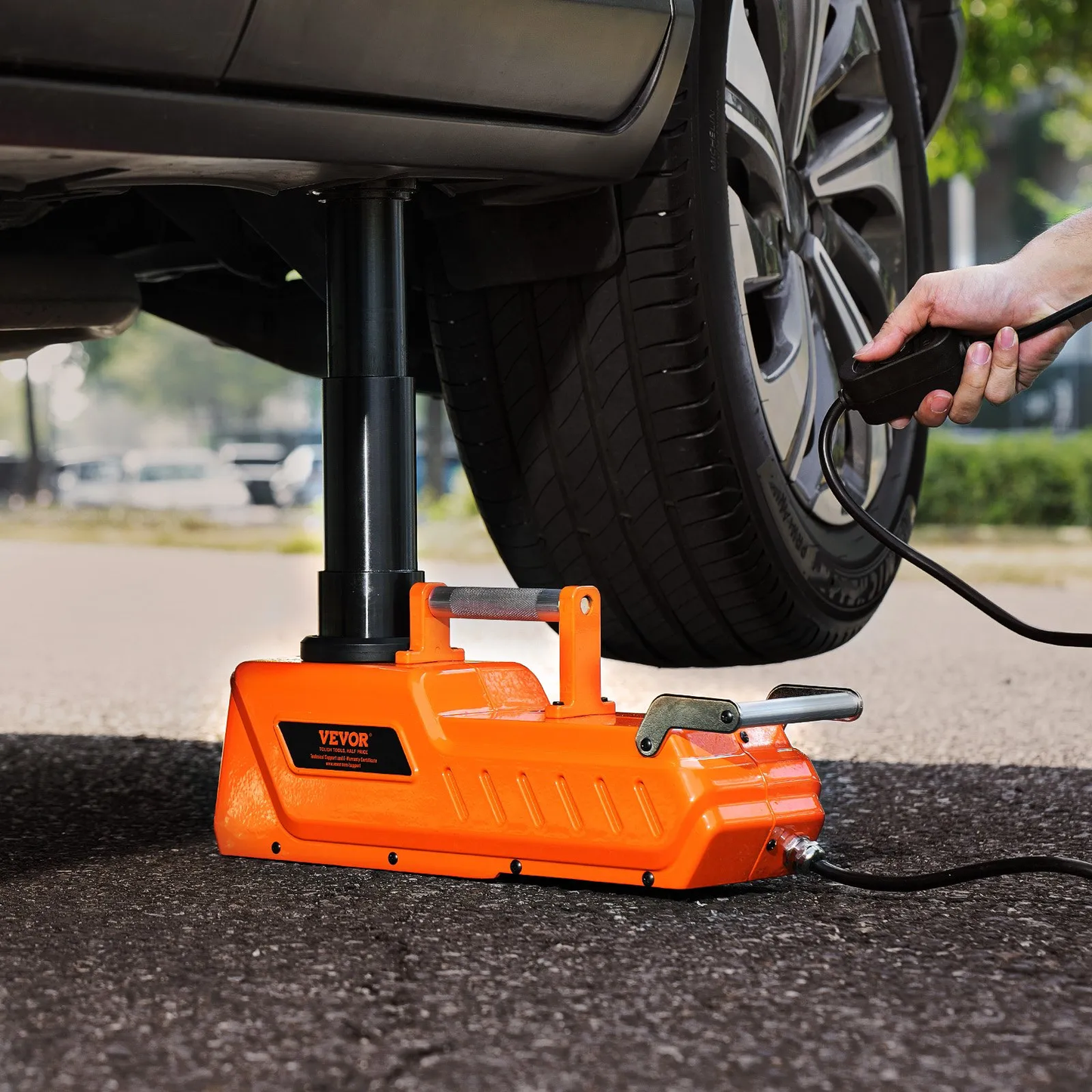 VEVOR Electric Car Jack, 15 Tons /33000 lbs, Adjustable Hydraulic Jack Lift with High Load Capacity,-$140