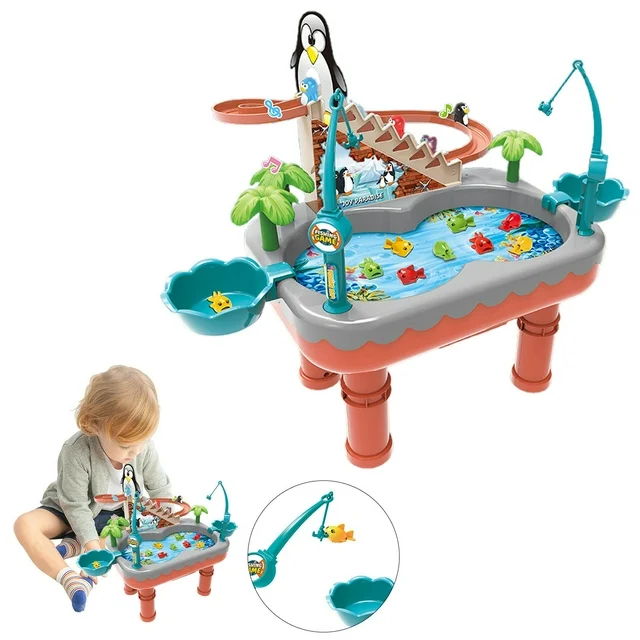 BNIB-Fishing Game Toys Magnetic Game 3 in 1 Interactive Memory Counting for Kids 3-8 Years Old,-$35