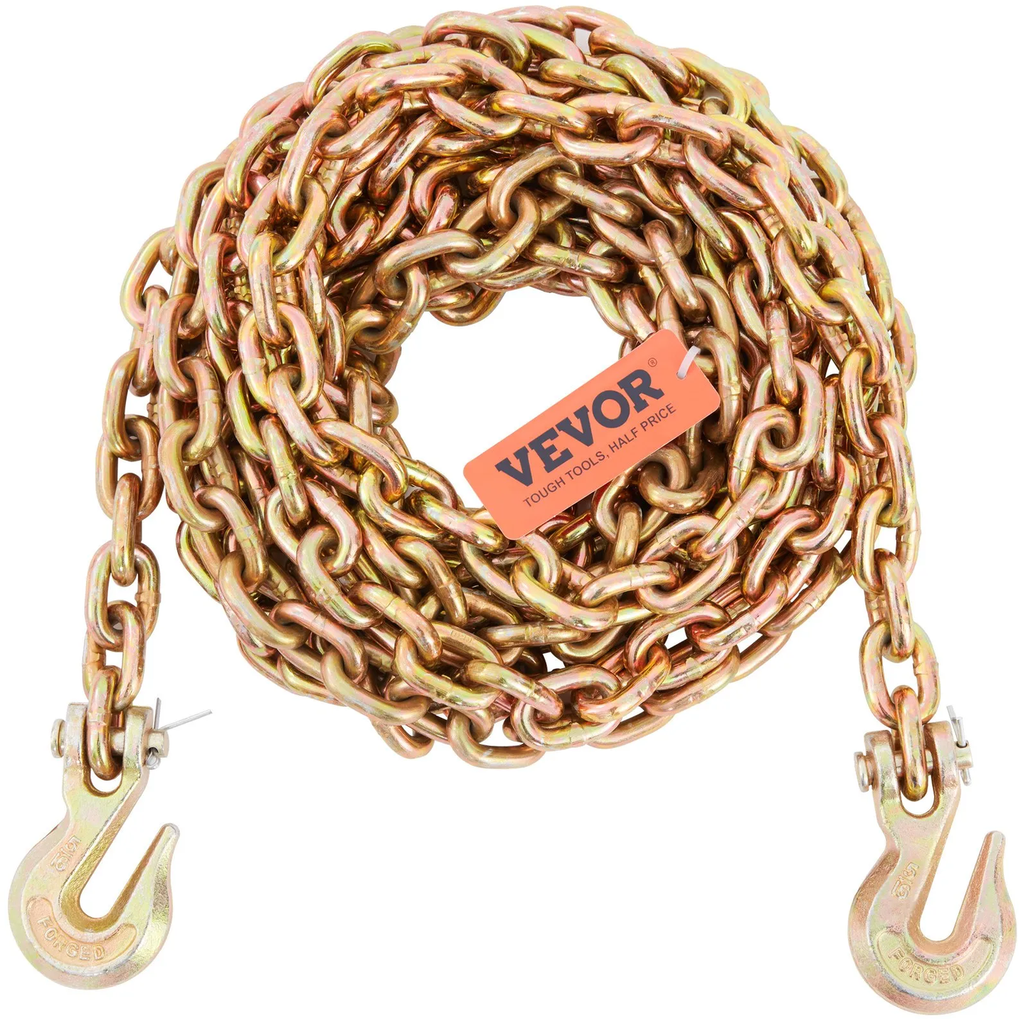 VEVOR Transport Binder Chain, 4900 lbs Working Load Limit, 5/16'' x 20' G80 Tow Chain Tie Down,-$35