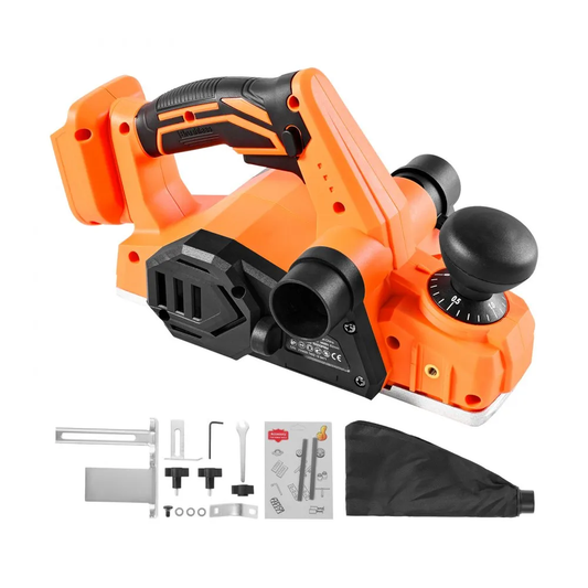 VEVOR Cordless Handheld Planer, 3-1/4-Inch Cut Width, 15000 RPM Electric Hand (Bare Tool Only),-$45