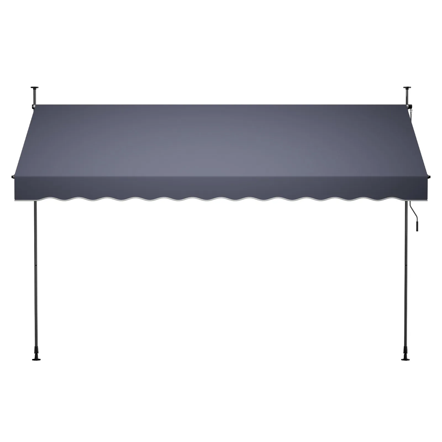 VEVOR Manual Retractable Awning, 138" Outdoor Retractable Patio Awning Sunshade Shelter,-$75