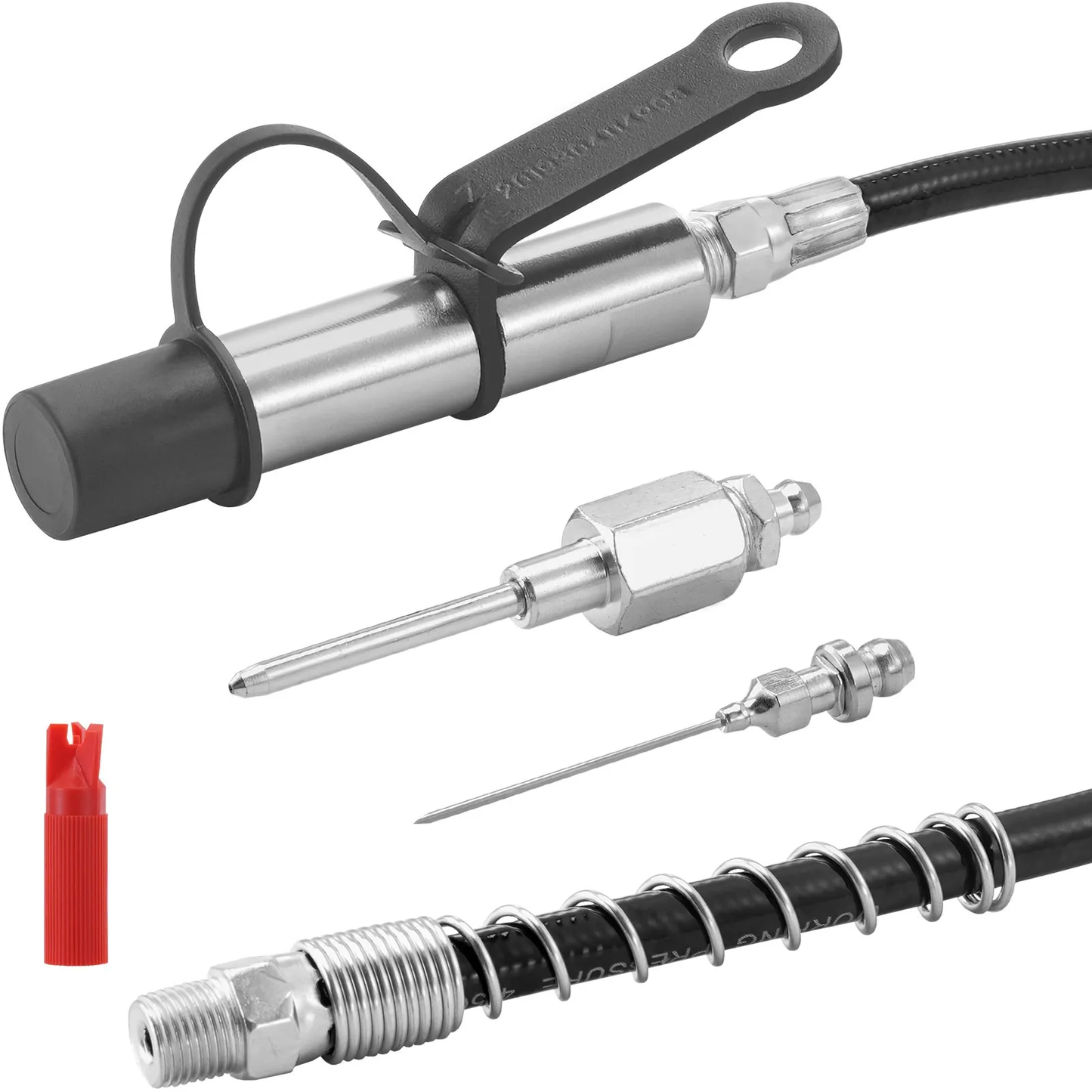 VEVOR Grease Gun Coupler, 10000 PSI High Pressure, 3-Jaw Locking, Quick Release Grease Gun Tip