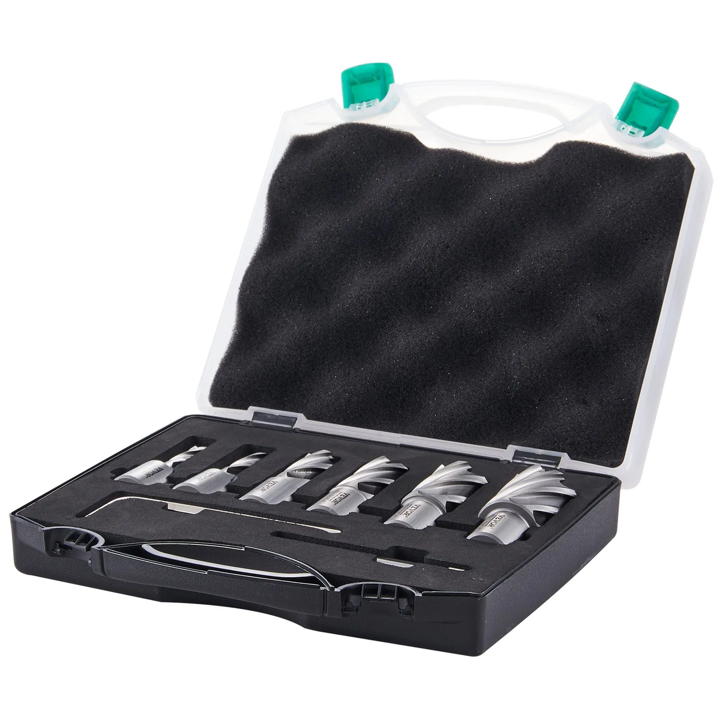 VEVOR Annular Cutter Set, 6 pcs Weldon Shank Mag Drill Bits, 1" Cutting Depth, 1/2" to 1-1/16" Cutting Diameter,-$85