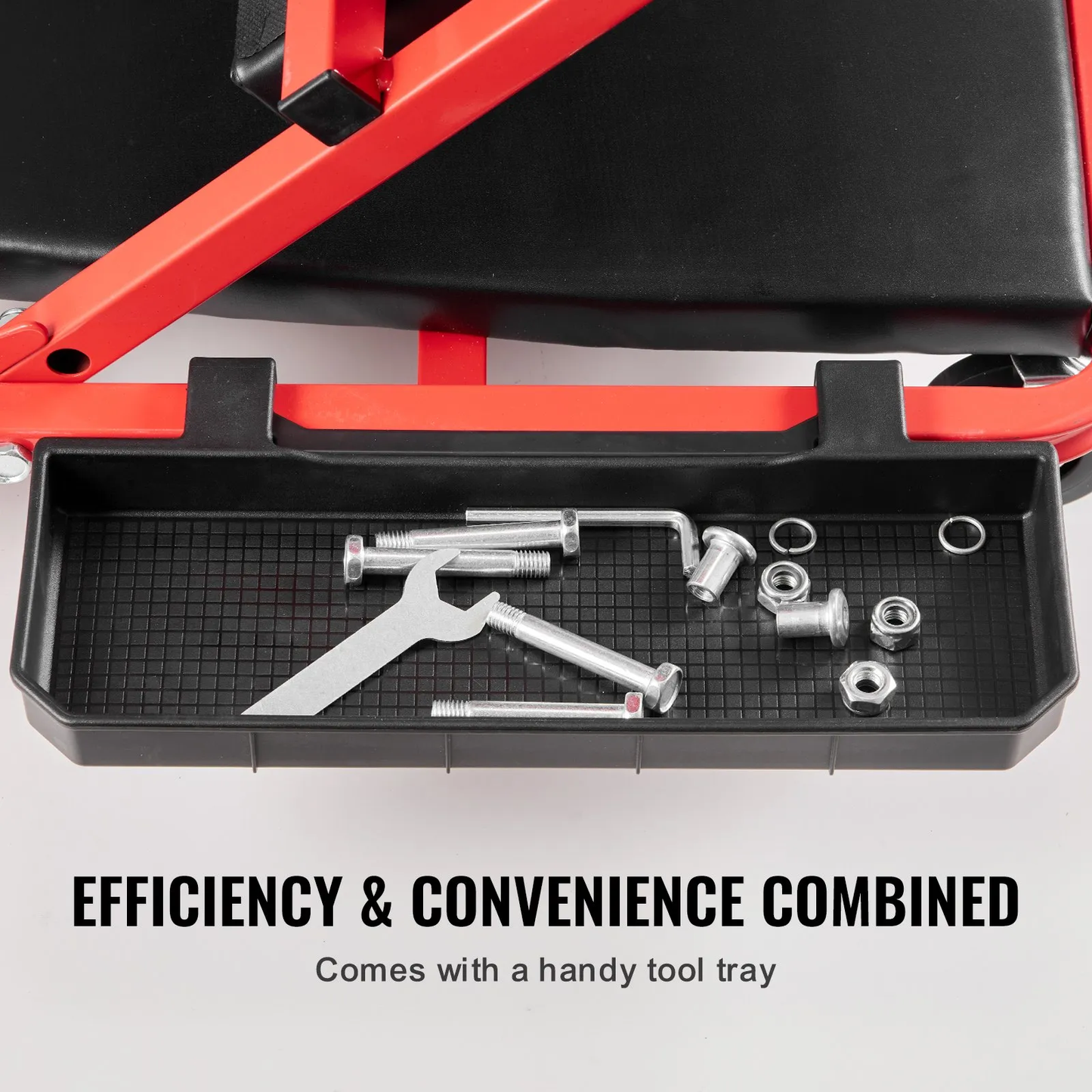 VEVOR Foldable Z Garage Creeper, 36 in, 300 lbs Load Capacity Rolling Folding Mechanic Creeper Stool,-$40