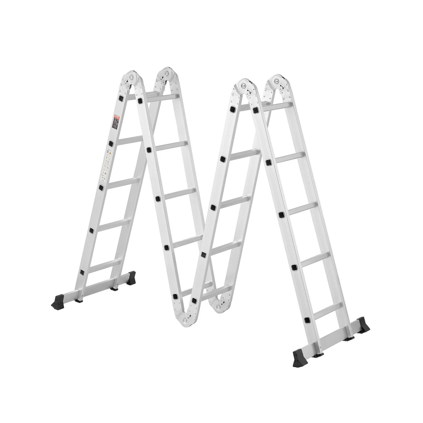 VEVOR Multi-Purpose Folding Ladder, 7-in-1 Tall Extension Step Ladder, A Frame 5 Step Telescoping,-$140