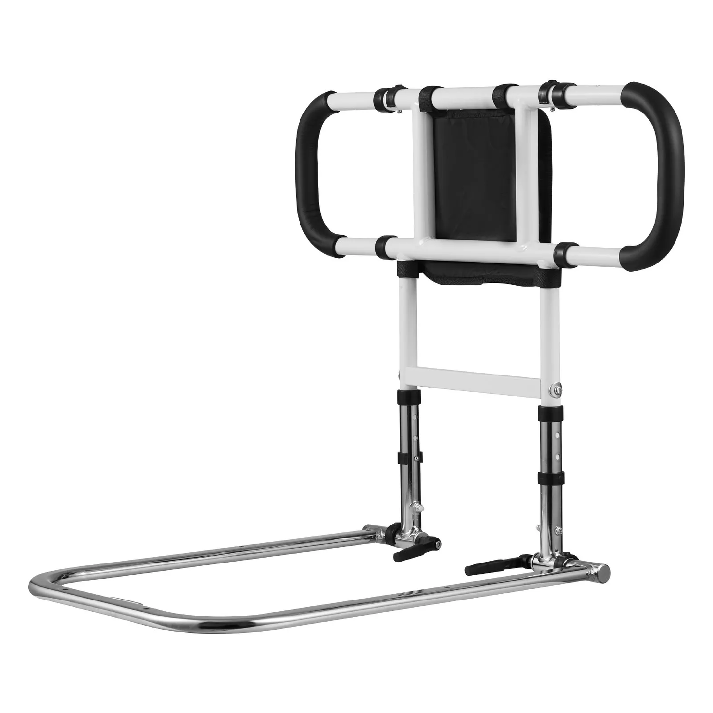 VEVOR Foldable Extendable Bed Assist Rail with Side PU Handles, Height Adjustable Carbon Steel,-$35