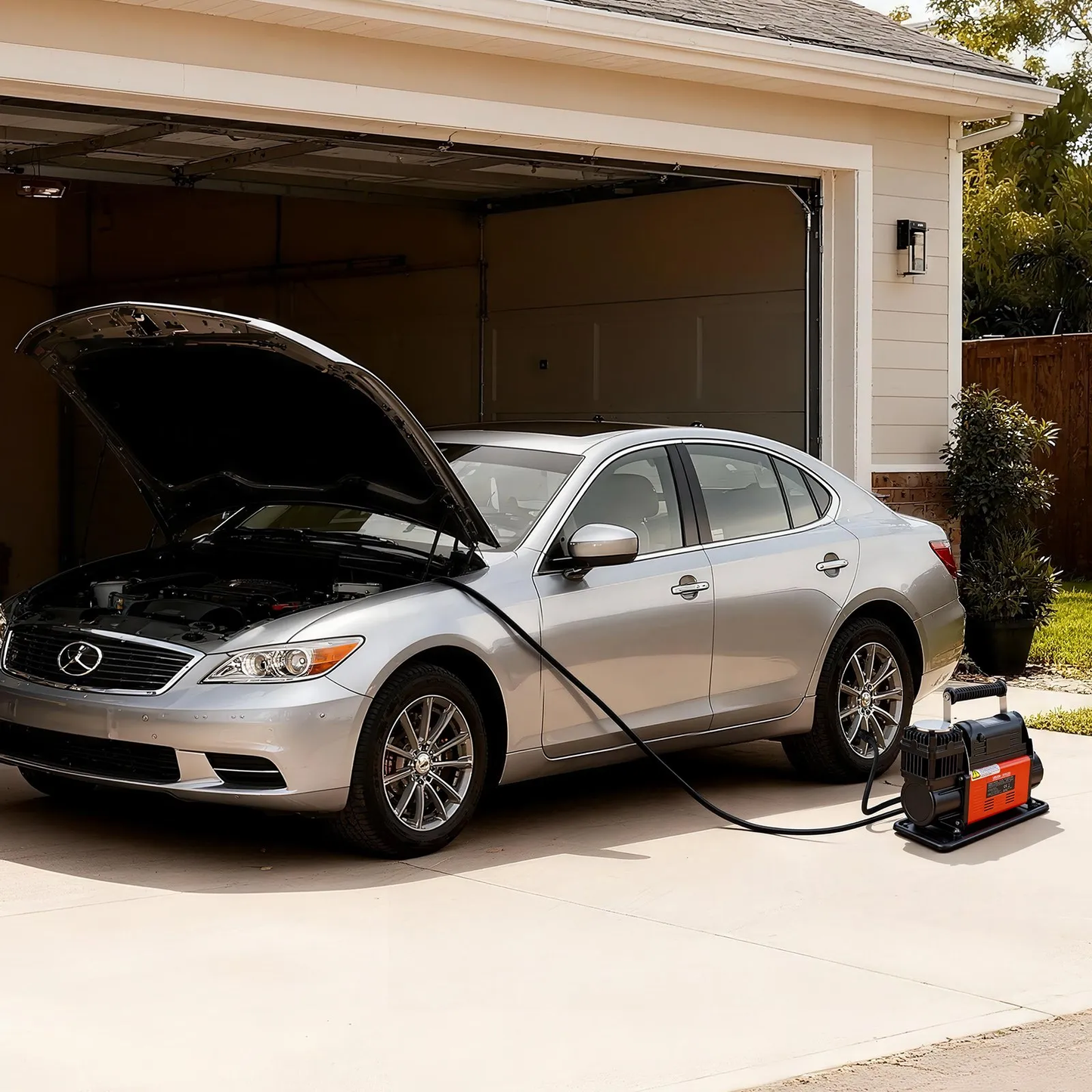 VEVOR 12V Heavy Duty Air Compressor, Auto-Stop Portable Tire Inflator with LCD Digital Display,-$110