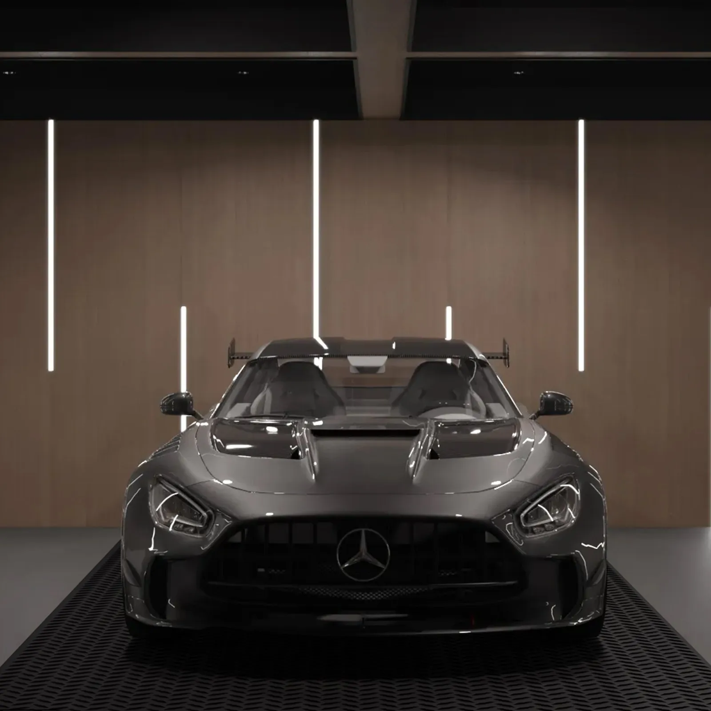 VEVOR Diamond-Plate Rubber Flooring Roll, 3 mm x 4 ft x 8 ft Garage Floor Mat, SBR Rubber Garage Flooring Roll