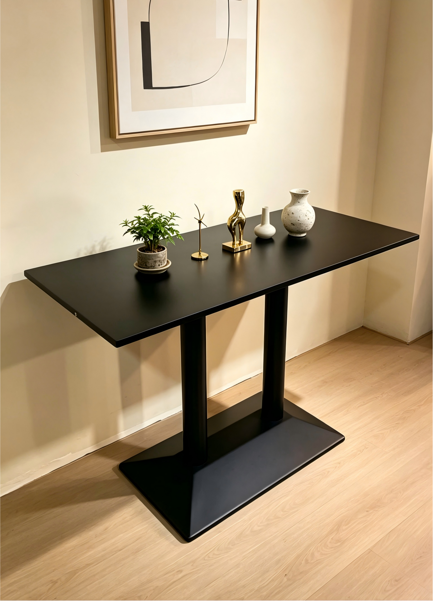 Brand New Assembled Console Table, Dining Table, Desk, Black -$100