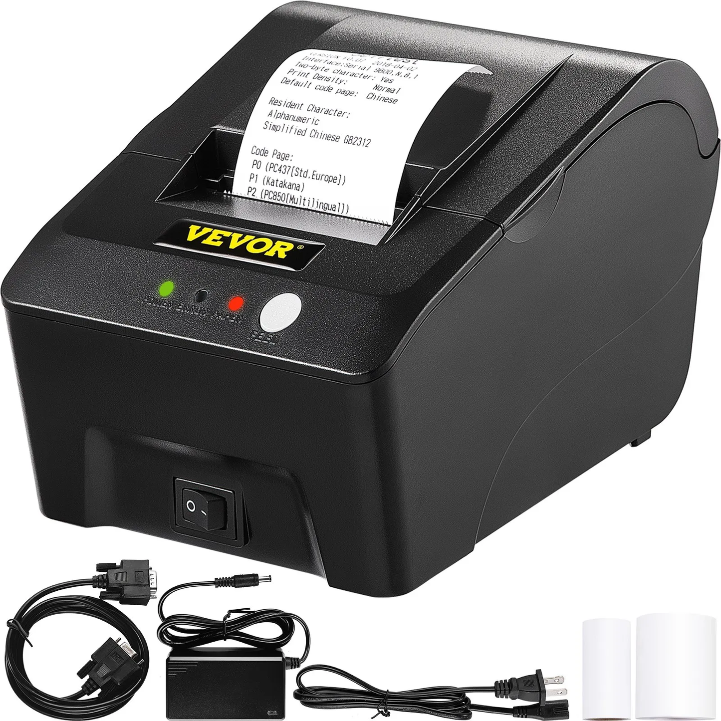 VEVOR Printer Receipt, 58mm Thermal Printer, ESC/POS Command Thermal Receipt Printer