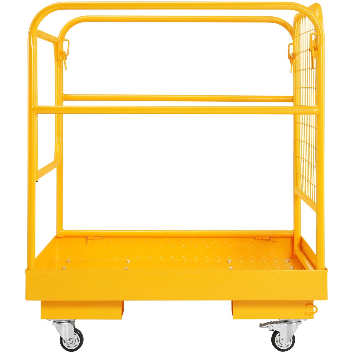 BNIB-VEVOR Forklift Safety Cage, 1200 lbs Load Capacity, 36 x 36 inches Folding Forklift Work Platform,-$220
