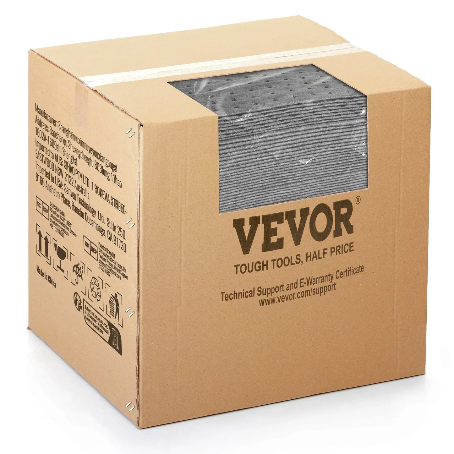VEVOR Spill Absorbent Pads, Universal Absorbing Mat Absorbs up 12 Gal, 13" L x10" W,-$40