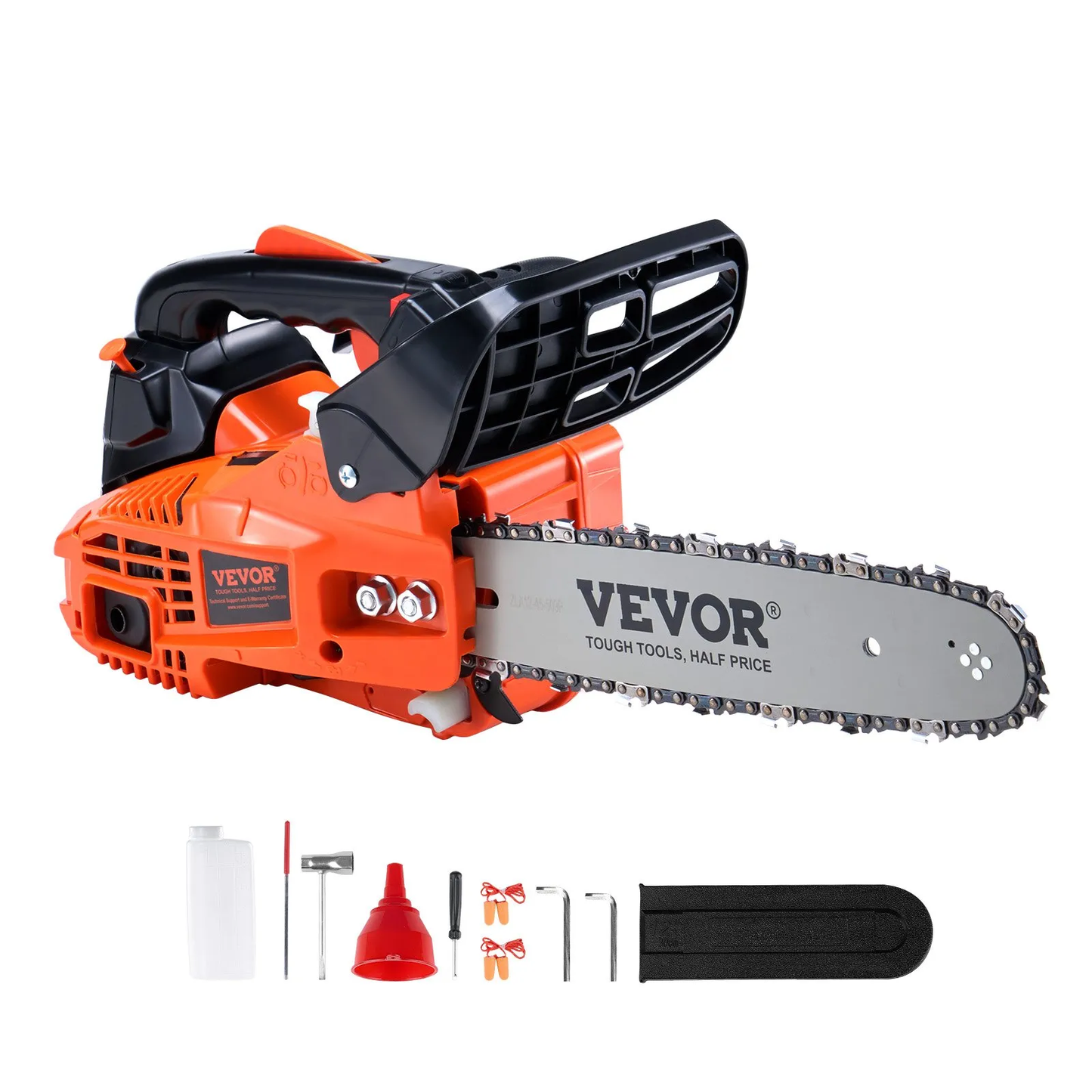 VEVOR Gas Chainsaw, 25.4CC 12" 1.2HP, Gasoline Powered Chain Saw, Handheld Cordless,-$80
