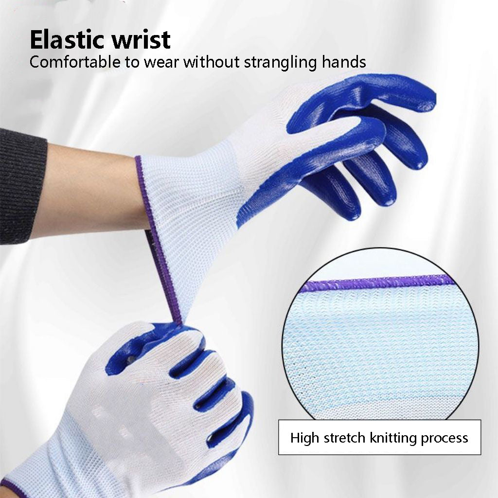 BNIB- nitrile gloves, protective gloves wear-resistant, waterproof, oil-resistant, thickened, non-slip and breathable,-$15 for 12 pair