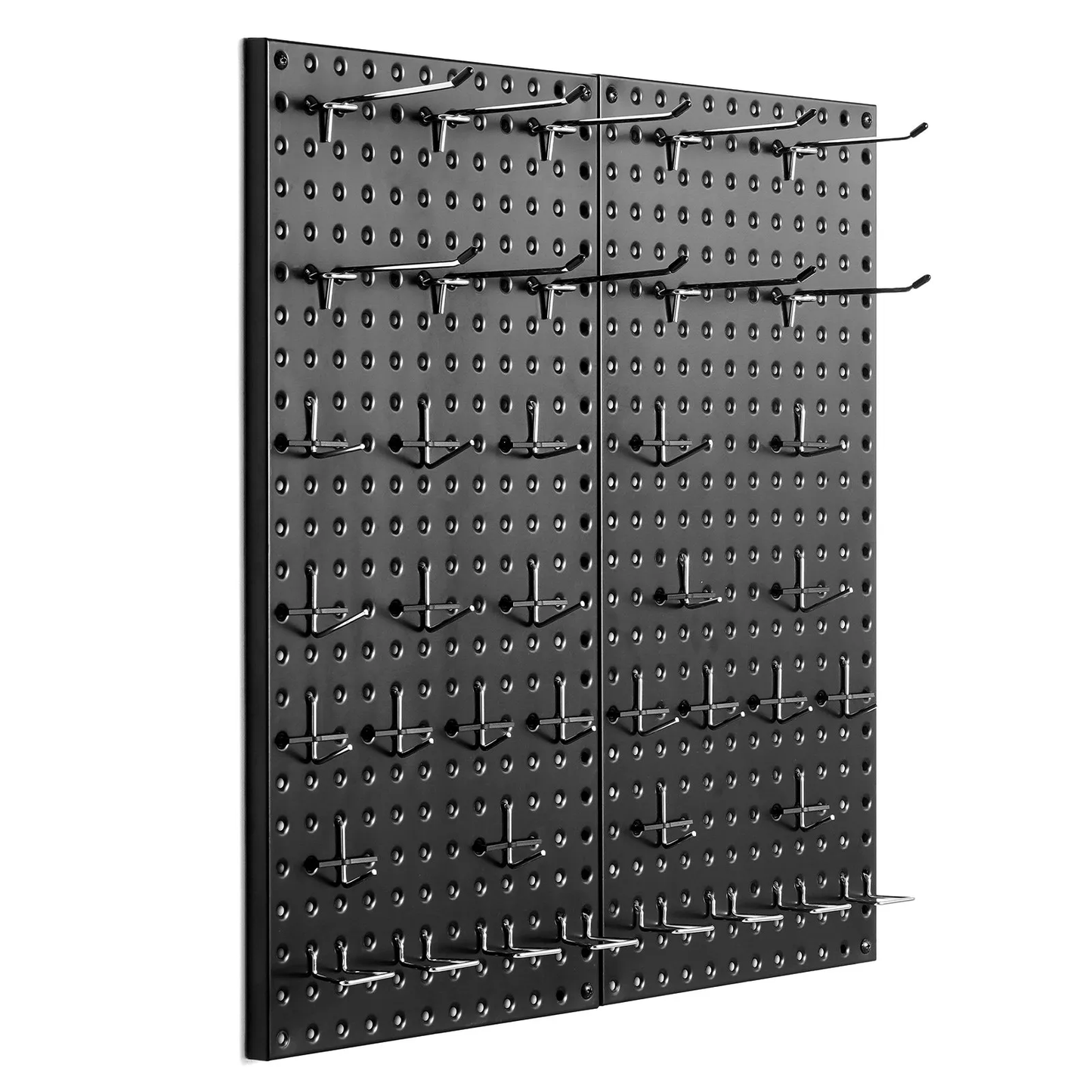 VEVOR Metal Pegboard Panels, 24" x 12" Pegboard, 2 Panels, Heavy Duty Peg Board Wall Organizer,-$30