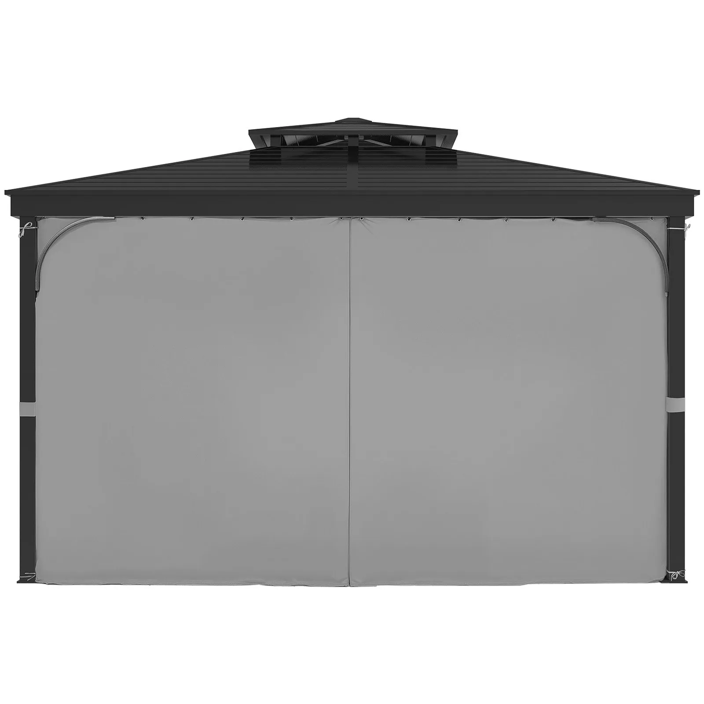 VEVOR Gazebo Curtains Outdoor, Fit Most 10' x 10' x 6.7' Gazebos, 4-Panel Sidewall ,-$40