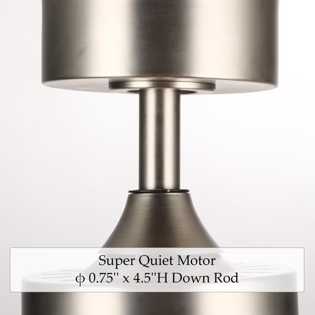 Brand New  52-Inch Ceiling Fan with 2 Silver ABS Blades and White Glass 15W LED Light Kit, Nickel,-$95