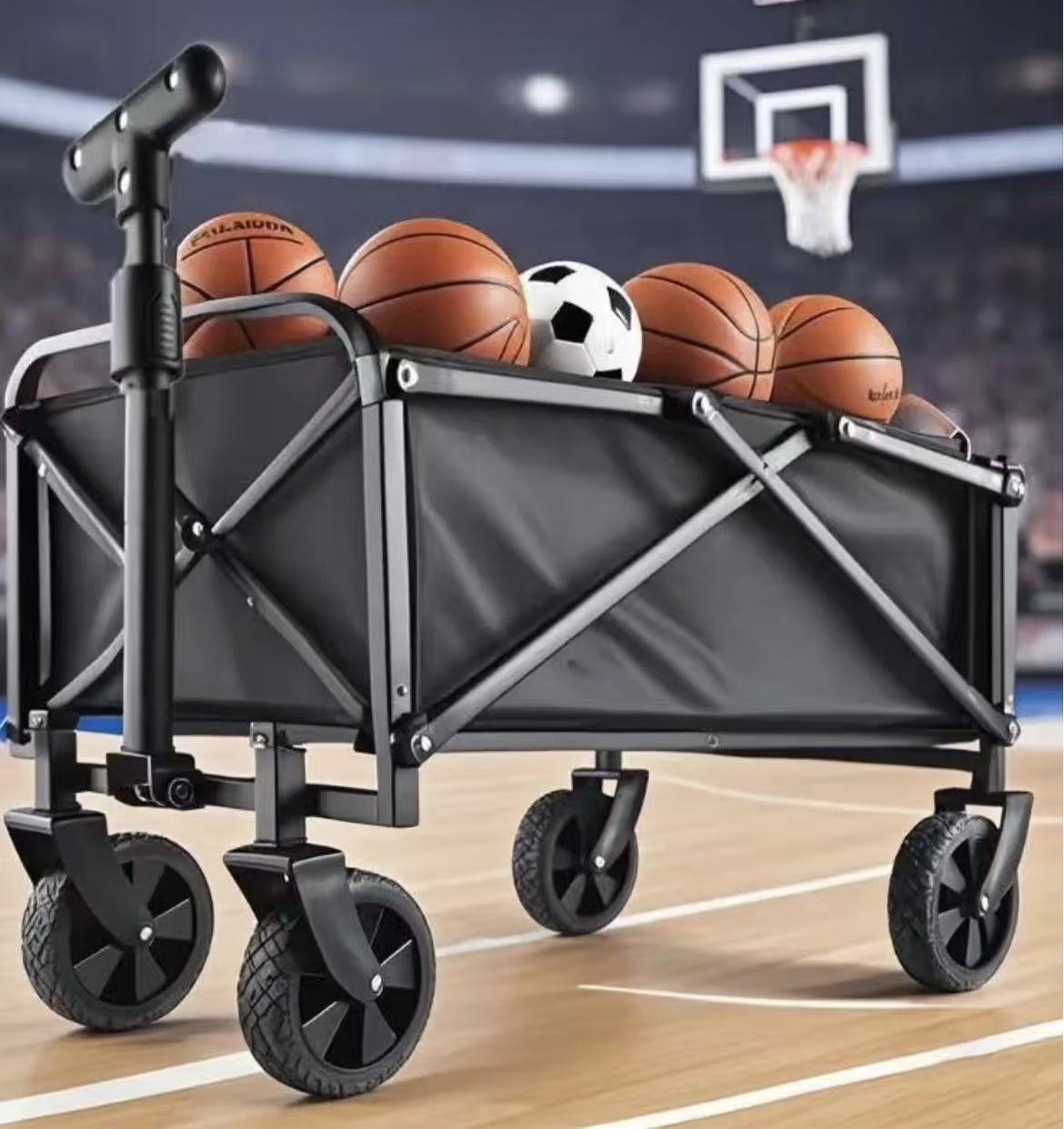 Brand New Heavy Duty Collapsible Sports Utility Wagon Cart with All-Terrain Wheels,-$25