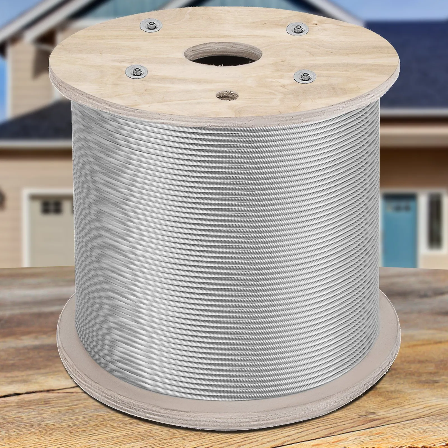 VEVOR 1/4" Stainless Steel Cable 200FT, T304 7x19 Tighter Core Cable Railing System Wire Rope,-$65