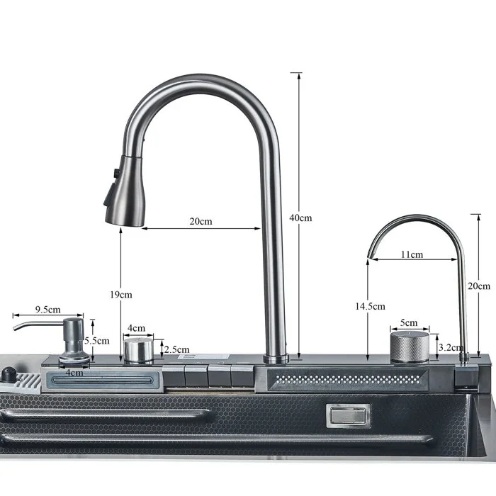 BNIB-Gun Ash Stainless Steel 30" Drop In Kitchen Sink Top Mount Single Bowl w/Kitchen Facuet,-$200