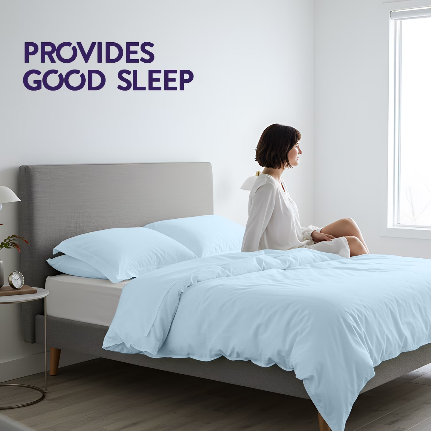 BNIB-3-Piece Queen Duvet Cover Set | 100% Cotton – Soft, Breathable & Durable Bedding Duvet Covers,-$20