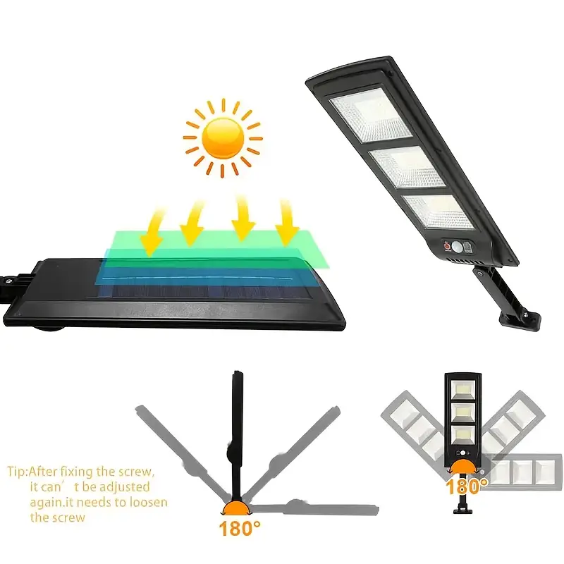 Brand New 180 LED Solar Wall Light – Dusk-to-Dawn Motion Sensor with Remote (5000mAh)