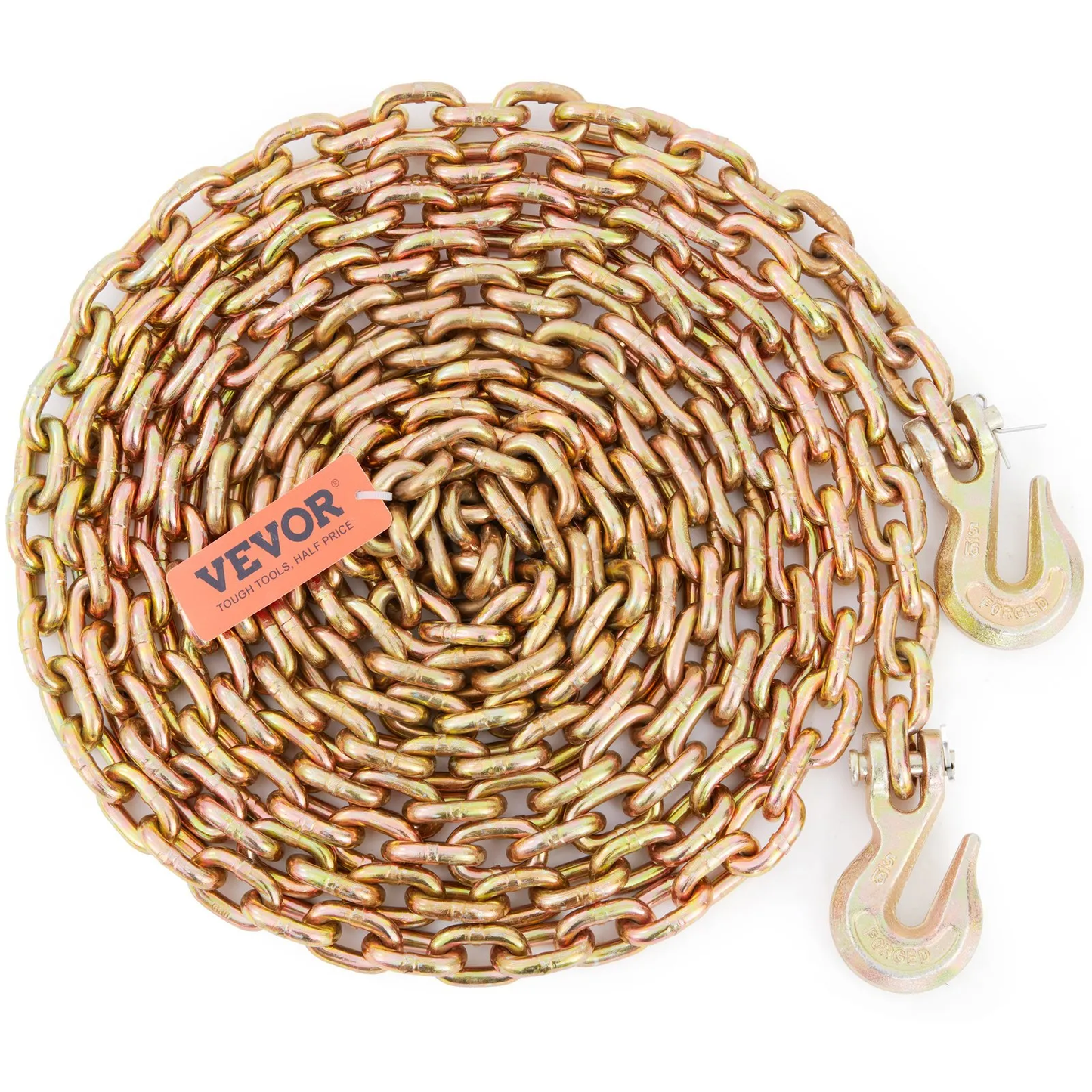 VEVOR Transport Binder Chain, 4900 lbs Working Load Limit, 5/16'' x 20' G80 Tow Chain Tie Down,-$35